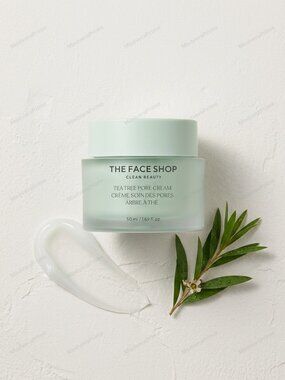 The Face Shop Tea Tree Pore Cream [Soothing & Hydrating for Oily Skin] 50ml